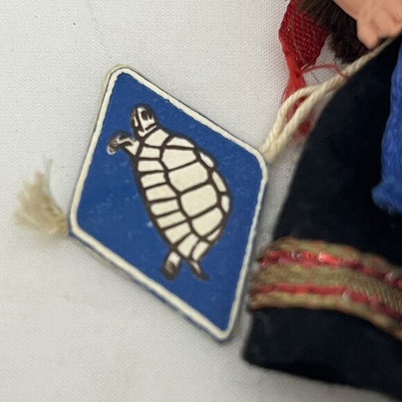 Vintage Schildkrot Celluloid Small German Doll Traditional Outfit Turtle Tag - Picture 12 of 16